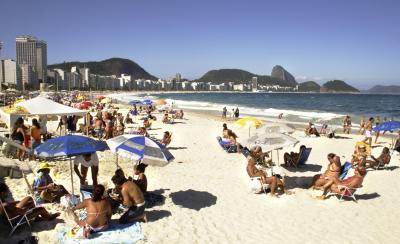 Copacabana Beach with Sugarloaf beyond