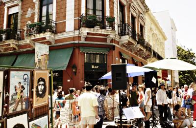 Colourful San Telmo fair