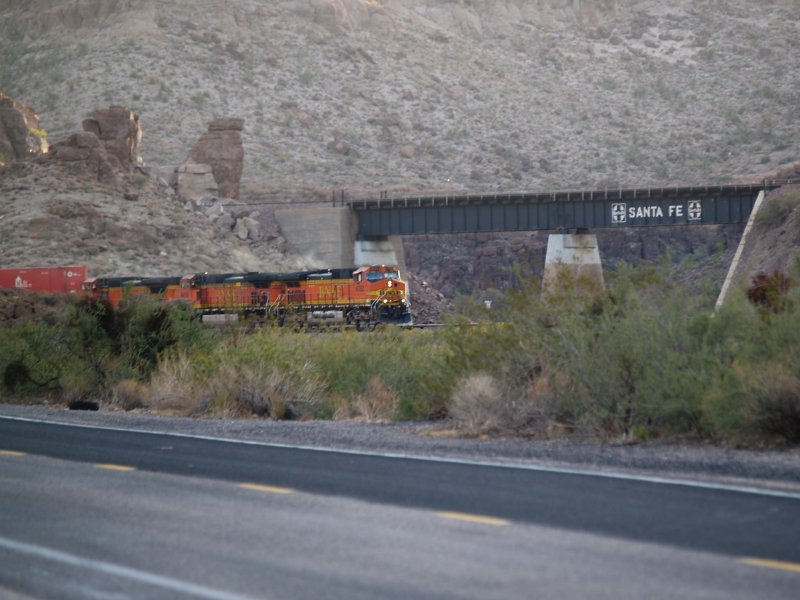 Morning Train West out of Kingman
