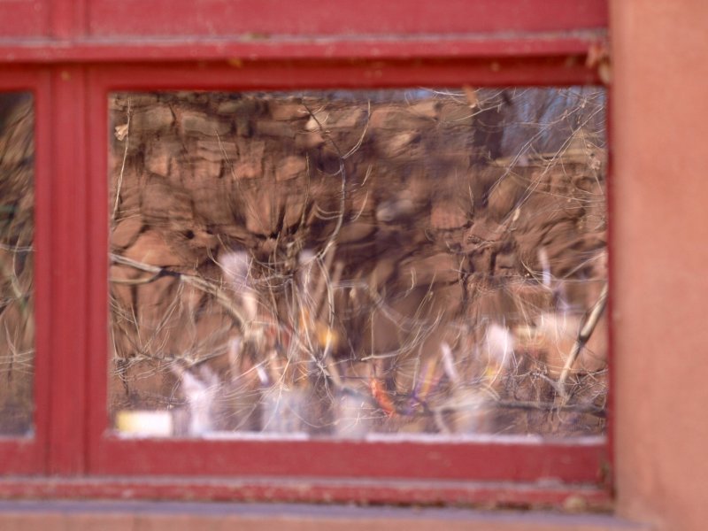 Window Study 1 - Focus on Stone Wall Across the Road.