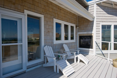 Deck outside of the kitchen