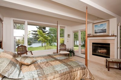 Master bedroom and view