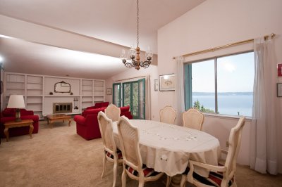 Dining room and view of Puget Sound