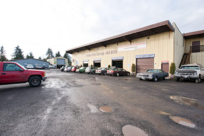 Automotive shop looking SW