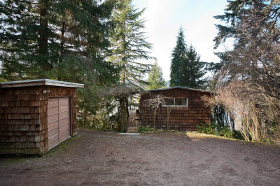 Garage and upper rental house