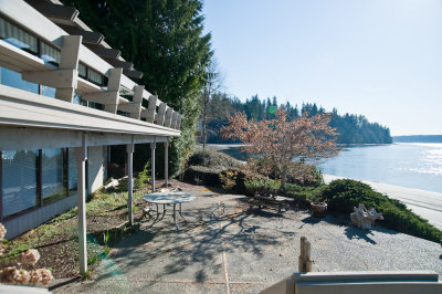 Deck and beach