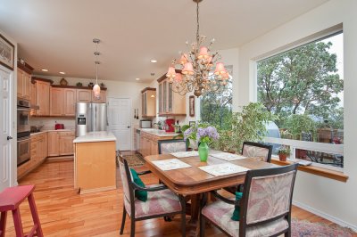 Kitchen and eating space