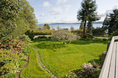Front deck and view of Puget Sound