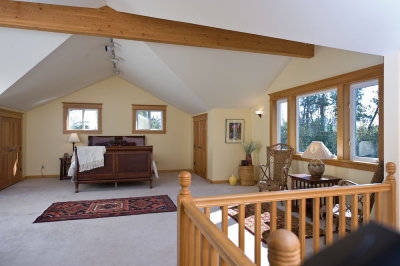 Master bedroom on the upper level