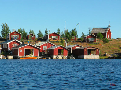 Med genuin bebyggelse.