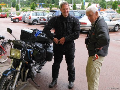 Mot Finland p motorcykel