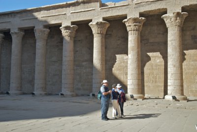 Tourists at Edfu Temple