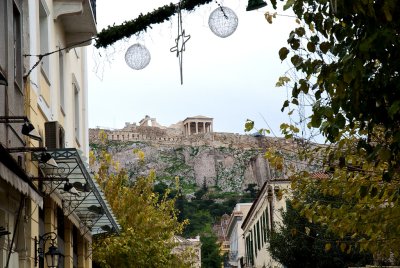 The Parthenon from below.