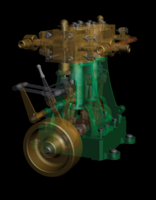 Steam Engine: Twin Cylinder