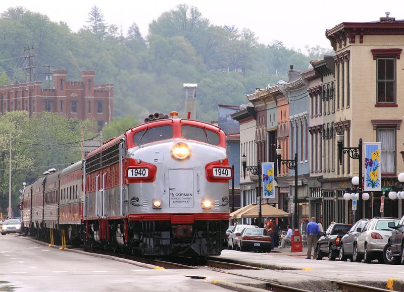 The Northbound RJC Derby train at Frankfort Kentucky