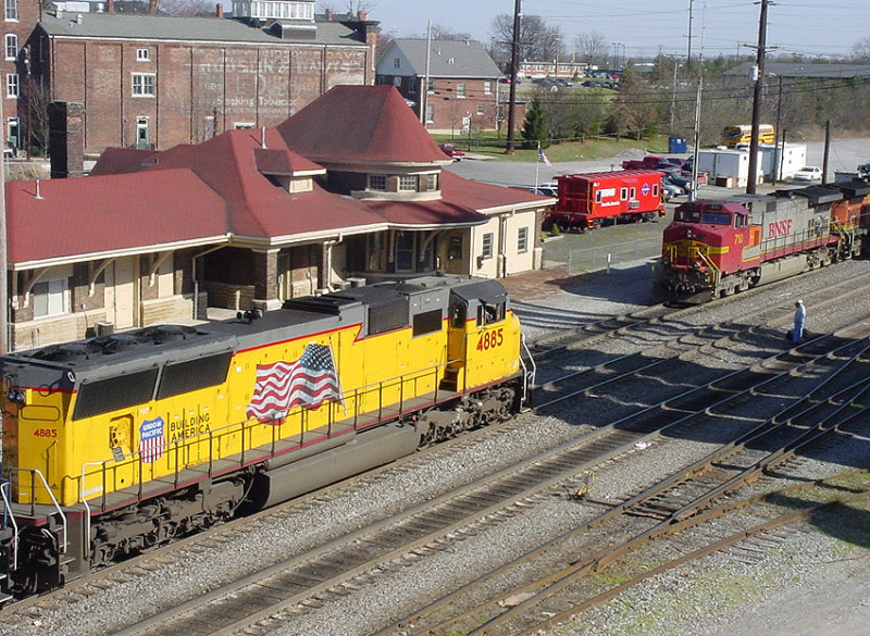 BNSF and UP power in Danville
