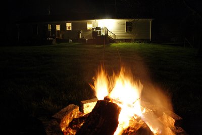 First backyard fire on 2009
