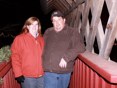 Carmon and EB on the covered bridge