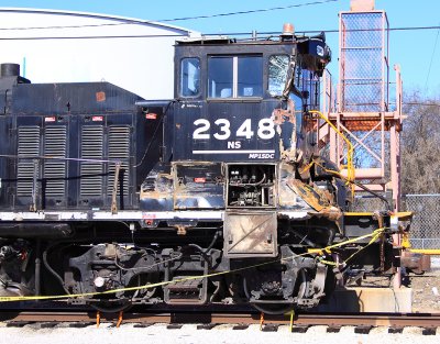 NS 2348, damaged in a yard incident
