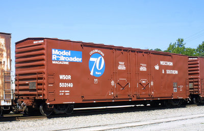 WSOR Model Railroader 50th aniversery boxar