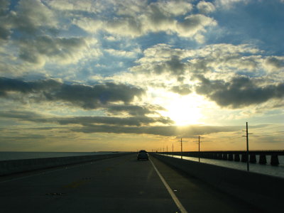 Sunset from the car