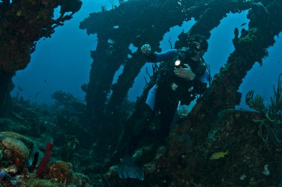 Mauricio Handler at the Wreck of the Rhone
