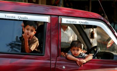 Kids in Toyota
