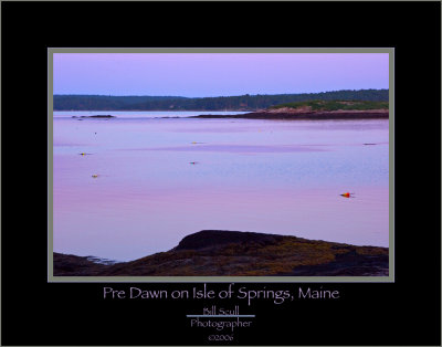 Predawn on Isle of Springs, Maine