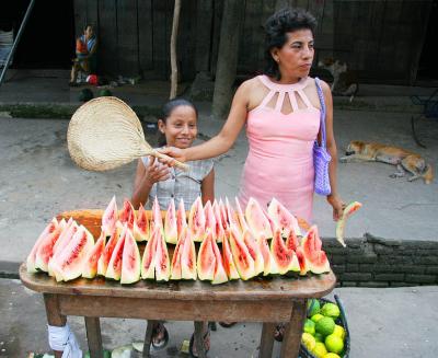 Selling Watermellon In The Upper Amazon 2 * Traveller