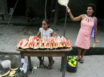 Selling Watermellon In The Upper Amazon * Traveller