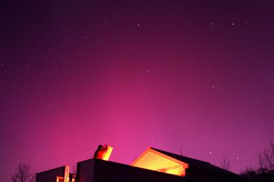 Observatory Under the Aurora *