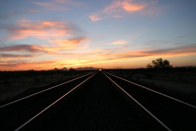 Railroad sunset *