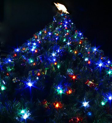 A Proper D60 Blue & Green Christmas Tree