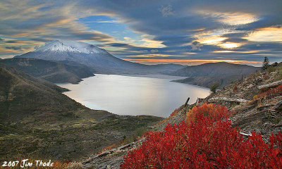 Mt St Helens and Spirit Lake by Jim Thode