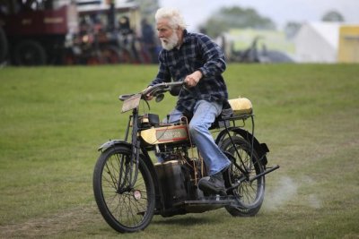 Haleson Steam Motorcycle . (U3V0225)