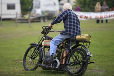 Haleson Steam Motorcycle. (U3V0258)