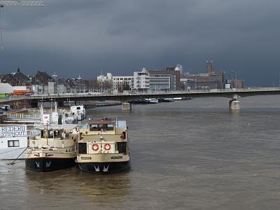 Ships and threatening clouds