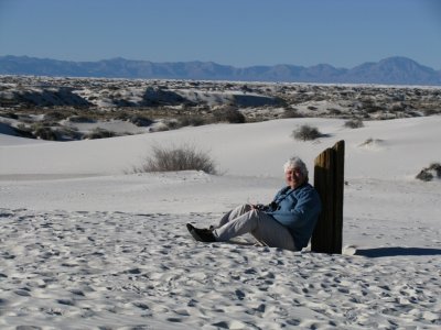Barbara at White Sands