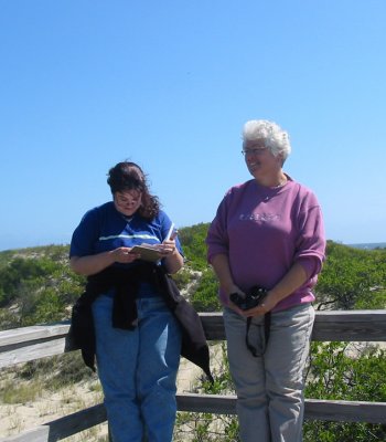 Barbara and Kerry on Plum Island