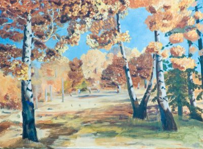 Autumn Trees. - Dorothy Long