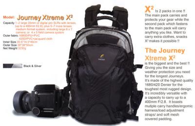 Journey Xtreme X2 Photobackpack