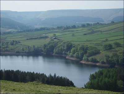 Peaceful reservoir scene