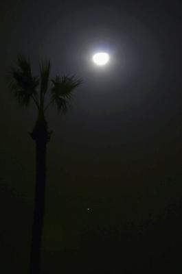 Moon and Mars conjunction