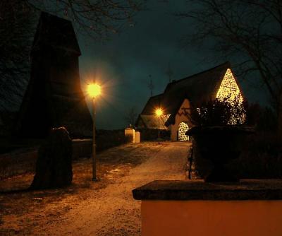 edsbro church in winter light