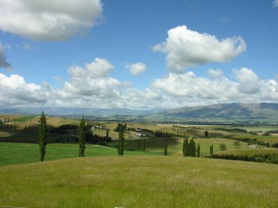 Heading from Christchurch to Queentown, countryside