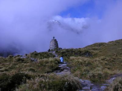 At the top of the pass for Milford