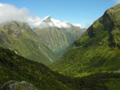 At the top of the pass for Milford