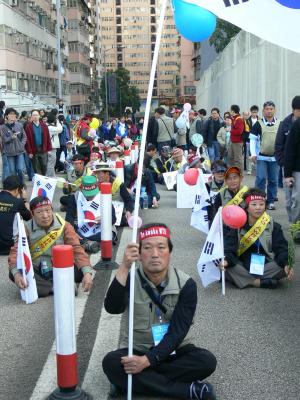 South Korean Protestor Against WTO MC6