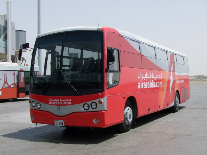 1047 17th June 09 Air Arabia Bus advertising