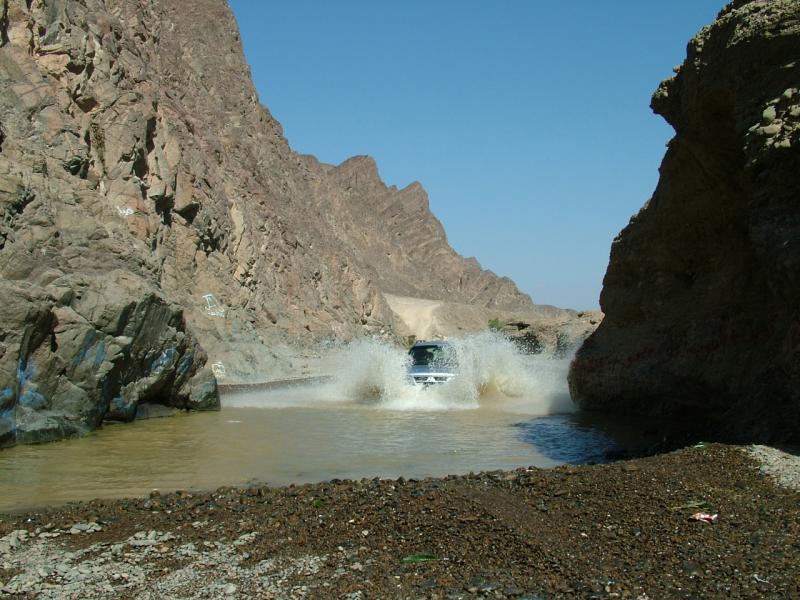 Splashing through Hatta Pools Dubai.JPG